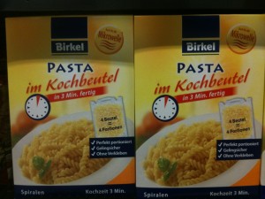 Pasta Nudeln im Kochbeutel