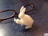 3D Druck Hase mit Moehre FreeSculpt Drucker