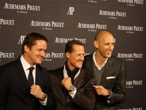 Alex Felmi Michael Schumacher Tim Sayler Royal Oak Praesentation Berlin Audemars Piguet