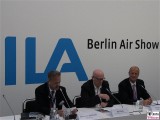 Alexander Reinhardt, Ralf Fuecks, Tom Enders Airbus Pressekonferenz Berlin Air Show ILA Berlin BER Schoenefeld International Aerospace Exhibition