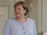 Angela Merkel Gesicht Kopf Kanzlerin Defilee Diplomatisches Corps Schloss Meseberg Gartensaal Berichterstatter