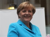 Angela Merkel Gesicht lachen Kanzlerin Kultursommernacht Vertretung des Landes Sachsen Anhalt beim Bund Berlin