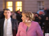 Angela Merkel Gesicht links face Kopf Kanzlerin Promi Museum Barberini Potsdam Berichterstatter