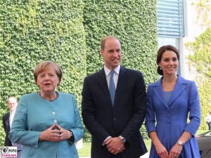 Angela Merkel, Prince William Duke of Cambridge, Kate, Catherine Duchess of Cambridge Kanzleramt Berlin Berichterstatter