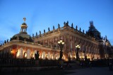 Auffahrt an Wohnung Friedrich des Grossen im Neuen Palais nachts aussen Park Sanssouci XV Potsdamer Schloessernacht Potsdam