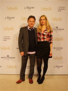 Axel Pape Mirijam Verena Jeremic Galeries Lafayette Berlin Eroeffnung neues Erdgeschoss Friedrichstrasse Reopening