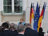BK Angela Merkel Ansprache GartenSeite Schloss Meseberg Deutschland Empfang Diplomatisches Corps Gransee Berichterstattung