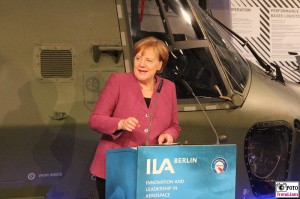 BK Angela Merkel Eroeffnung ILA Luft und Raumfahrt Ausstellung Berlin Schoenefeld airport Berichterstattung