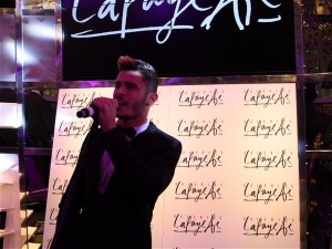 Baptiste Giabiconi OXYGEN Eroeffnung neues Erdgeschoss Galeries Lafayette Berlin Friedrichstrasse Reopening