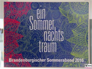 Brandenburgischer Sommerabend 2016 Sommernachtstraum Potsdam Schiffbauergasse Berichterstatter