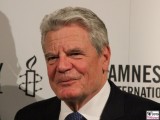 Bundespraesident Joachim Gauck Gesicht Face Kopf Amnesty Deutschland Verleihung Menschenrechtspreis Maxim Gorki Theater Berlin
