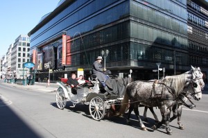 Droschke LaFayette Friedrichstrasse Berlin Mitte