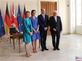 Elke Büdenbender, Catherine, Prince William, Bundespräsident Steinmeier Empfang Schloss Bellevue Berlin Berichterstatter