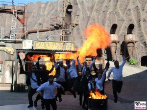 FanatiX Stuntcrew Explosion Vulkan action promi Filmpark Babelsberg