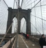Fußgänger, Brooklyn Bridge, New York