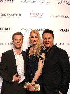 Alac Dean Sanders Jenny Baasner (Kleid Birgit Paul)GUIDO-MARIA-KRETSCHMER FASHION WEEK BERLIN Juli 2013