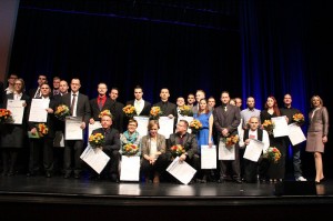 Gruppenbild Meisterfeier der Berliner Wirtschaft 2013 Maritim Hotel Berlin Cornelia Yzer r.