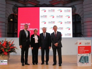 Ingo Kramer, Edeltraut Glaenzer, Joachim Gauck, Reiner Hoffmann Schlueterhof Deutsches Historisches Museum Jubilaeum Mitbestimmungsgesetz Berlin Unter den Linden Berichterstatter