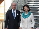 König Schweden Carl Gustaf Bernadotte, Königin Sylvia von Schweden Promi Felleshus Gemeinschaftshaus Nordische Botschaften Berichterstatter