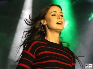 Lena Meyer Landrut portrait Gesicht face Kopf Brandenburger Tor Buehne Festival der Einheit Platz des 18 Maerz