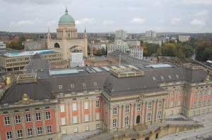 Luftbild Stadtschloss Potsdam Ansicht von oben Landtag Brandenburg 