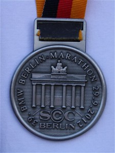 Medaille 39 BMW Berlin Marathon SCC 29. 9. 2012