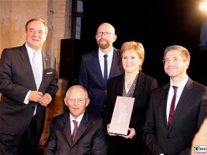 Nicola Sturgeon, Wolfgang Schaeuble, Armin Laschet M100 Media Award Sanssouci Colloquium 2019 Potsdam Berichterstattung Trendjam