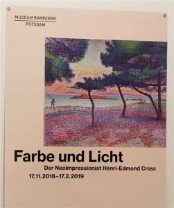 Plakat Cross Ausstellung Museum Barberini Farbe und Licht Potsdam Alter Markt Berichterstattung