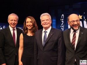 Tom Buhrow, Aydan Özoguz, Joachim Gauck, Martin Schulz Promi CIVIS Europäischer Medienpreis Integration Auswaertiges Amt Berlin