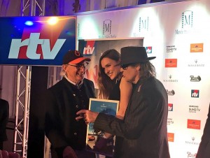 Udo Lindenberg und Otto Waalkes Promo Party Hamburg Josephin Busch Movie meets Media Atlantic Hotel VIP Gesicht