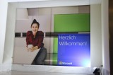 Werbung im Microsoft Center Office Eroeffnung Eatery Charlottenstrasse Unter den Linden Berlin