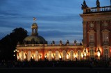 Wohnung Friedrich des Grossen im Neuen Palais nachts aussen Park Sanssouci XV Potsdamer Schloessernacht Potsdam