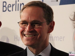 michael Mueller Gesicht face Kopf reg. Buergermeister Berlin Neujahrsempfang IHK Handwerkskammer Berichterstatter