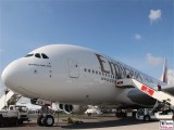 Airbus A380-800 Flying Emirates Berlin Air Show ILA Berlin BER Schoenefeld International Aerospace Exhibition