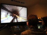 Alexander Dobrindt Doris Leuthard Fahrsimulator Giruno Stadler Rail Triebkopf Tunnel Gotthard Basistunnel Eisenbahn Schweiz Botschaft Berlin Soiree Suisse Gottardo Residenz