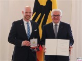 Alexander Gerst Weltraumalex Astronaut, BPr F W Steinmeier Verleihung Verdienstorden Bundesrepublik Deutschland Schloss Bellevue Berlin 2019 Hauptstadt Berichterstattung TrendJam