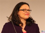 Andrea Nahles Google Impact Challenge Deutschland Cafe Moskau Karl Marx Allee Berlin Arbeits- und Sozialministerin