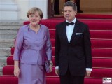 Angela Merkel Bundeskanzlerin Promi Joachim Sauer Schloss Bellevue Berlin Queen in Berlin