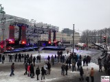 Aufbau Silvester Party 2015 BrandenburgerTor 20years Willkommen 2015 ZDF