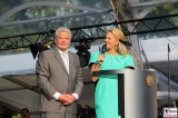 Bundespräsident Joachim Gauck Barbara Schöneberger Bürgerfest 2014 beim Bundespräsidenten im Schloss Bellevue