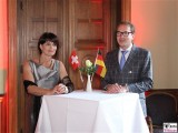 Bundesrätin Verkehrsministerin Doris Leuthard, Verkehrsminister Alexander Dobrindt Empfang Eroeffnung Gotthard Basistunnel Schweizer Botschaft Berlin Soiree Suisse Gottardo