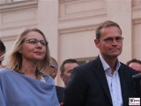 Cornelia Yzer, Michael Mueller Gesicht Promi regierender Buergermeister Berlin VBKI Kronprinzenpalais Unter den Linden