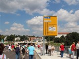 Eröffnung Waldschloesschenbrücke Dresden Blick in Richtung Tunnel