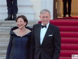 Eva Luise Köhler, Horst Köhler Gesicht Promi Queen Besuch Schloss Bellevue Staatsbankett Berlin