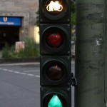 Fahrradampel Nollendorfplatz Berlin tropfend