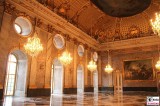 Festsaal Neues Palais Kronleuchter grosser Marmorsaal Gemaelde Schloessernacht Sanssouci Potsdam Rokoko Berichterstatter