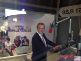 Jan Hofer Promi Chefsprecher Tagesschau Glaesernes Studio Radio 88,8 IFA Internationale Funkausstellung Berlin Messe unter dem Funkturm Berichterstatter