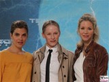 Judith Doeker, Susanne Wuest, Nina Gnaedig Gesicht Promi face Terminator Genisys Arnold Schwarzenegger Premiere Sony Center Berlin