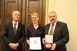 Jörg Haspel, Regula Lüscher, Wolfgang Colwin Ferdinand-von-Quast-Medaille 2013 Rotes Rathaus Berlin Mitte