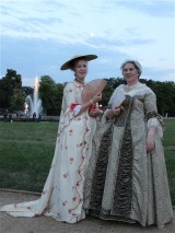 Künstler am Schloss Neues Palais Besucherbetreuung Sans souci nachts Park Sanssouci XV Potsdamer Schloessernacht Potsdam